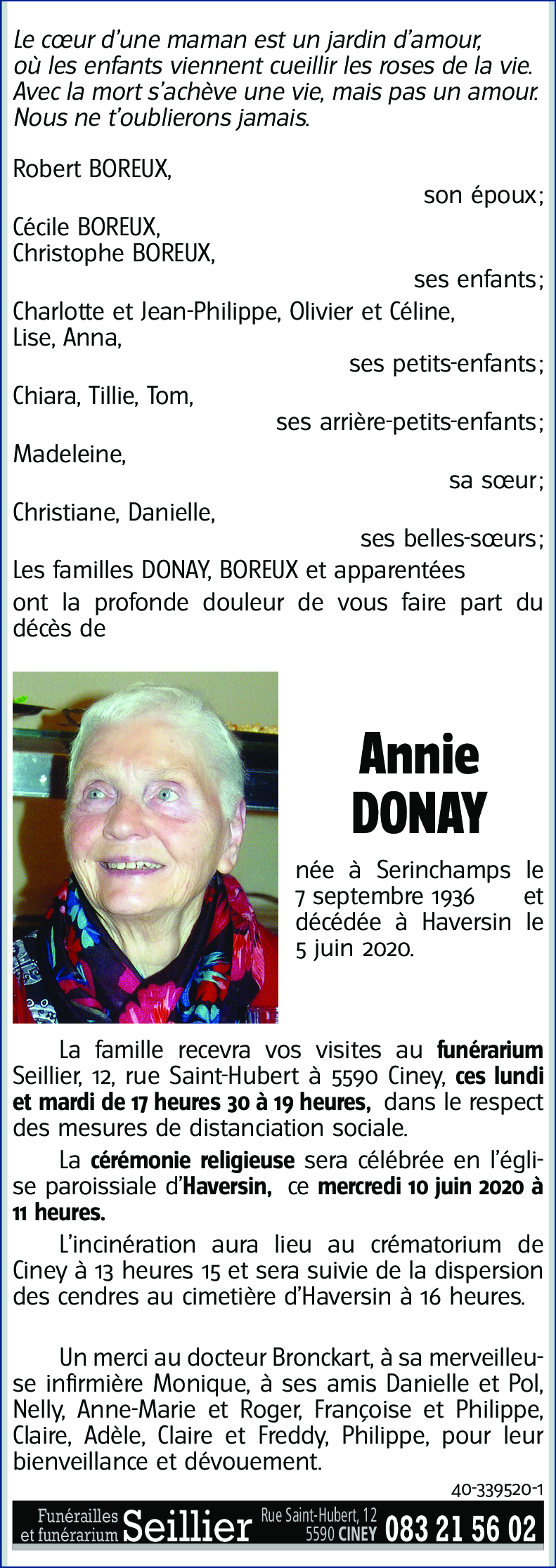 Annie DONAY