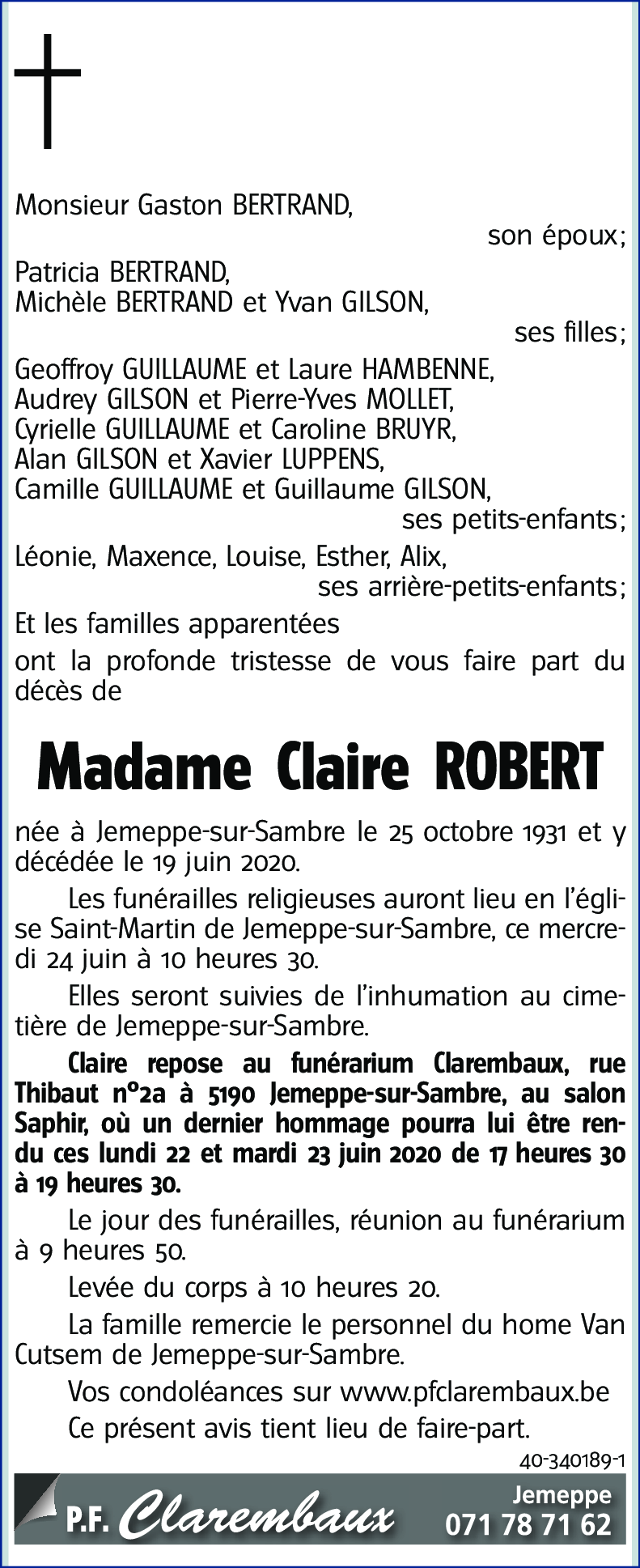 Claire ROBERT