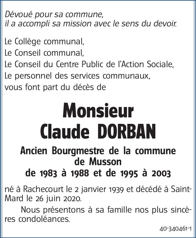 Claude DORBAN