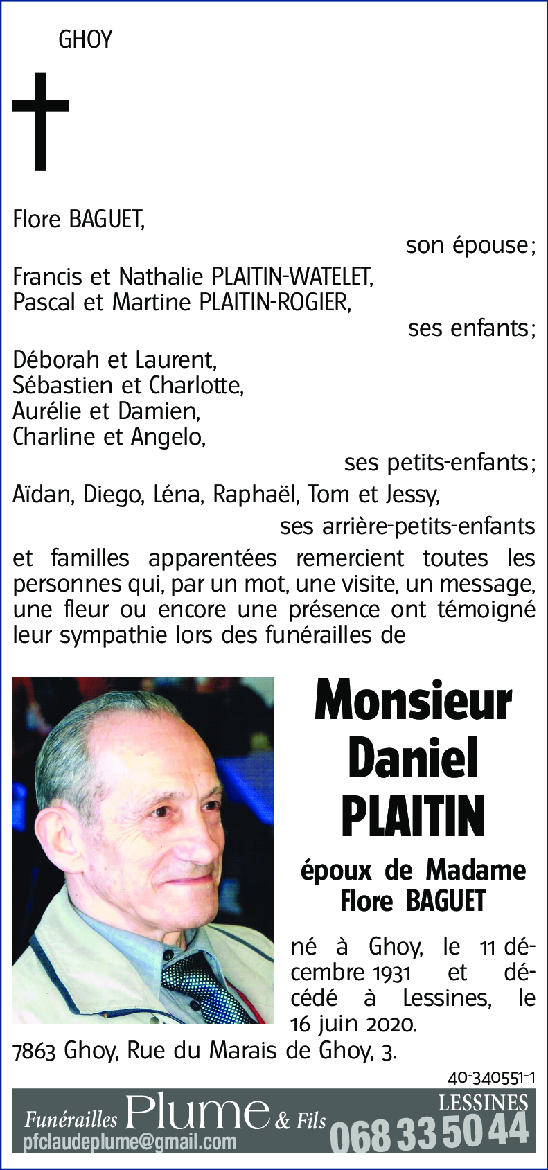 Daniel PLAITIN