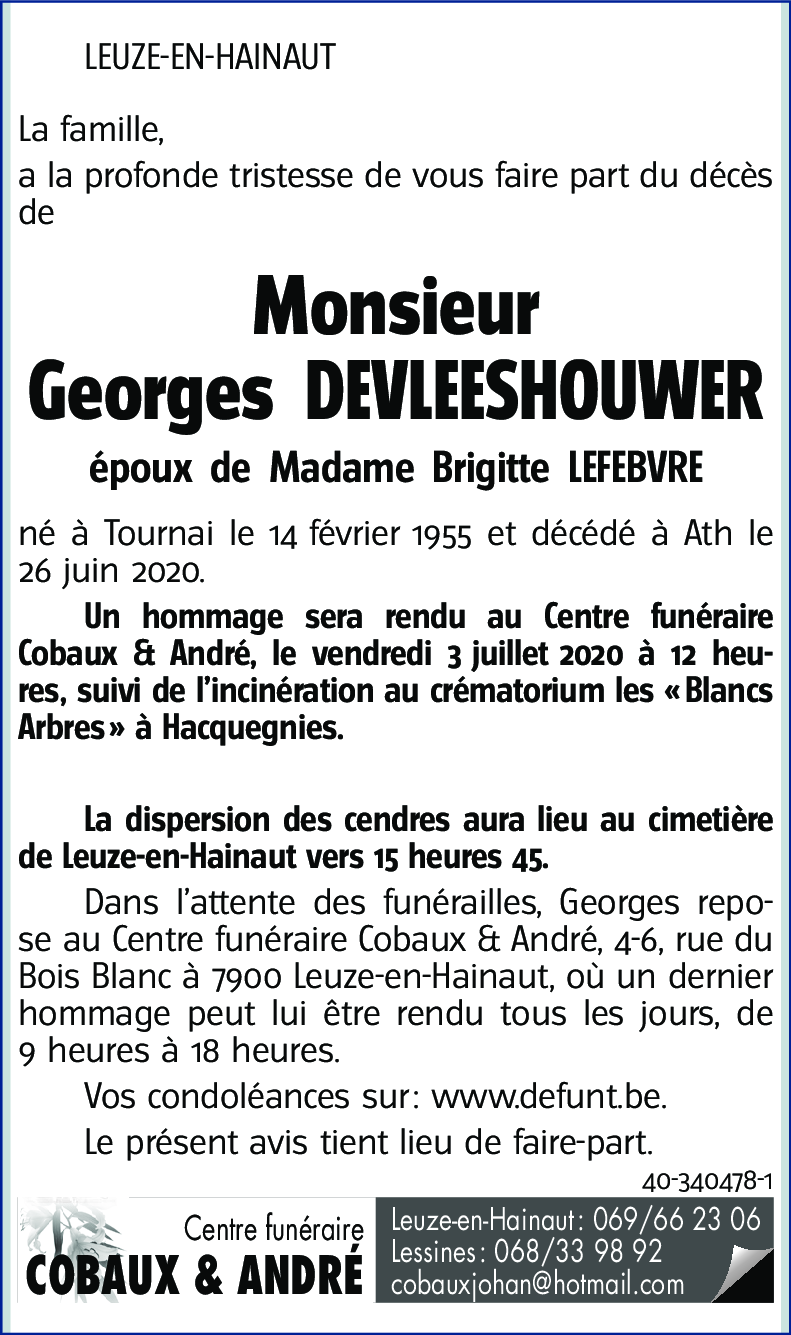 Georges DEVLEESHOUWER