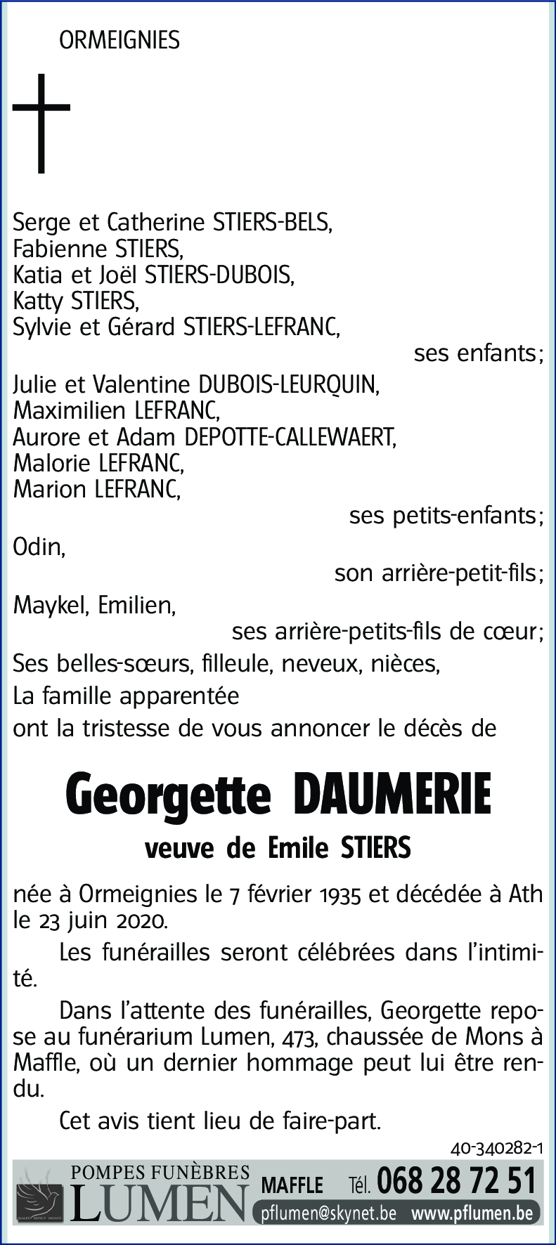 Georgette DAUMERIE