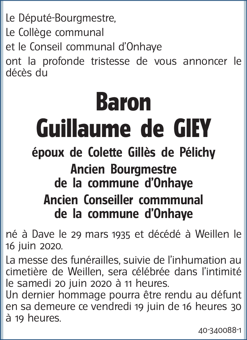 Guillaume de GIEY