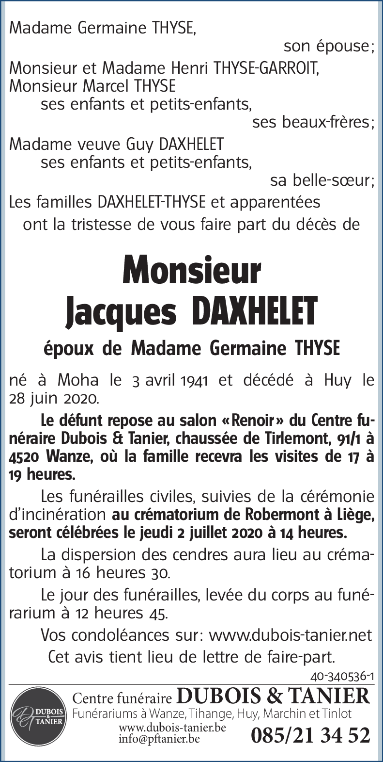 Jacques DAXHELET