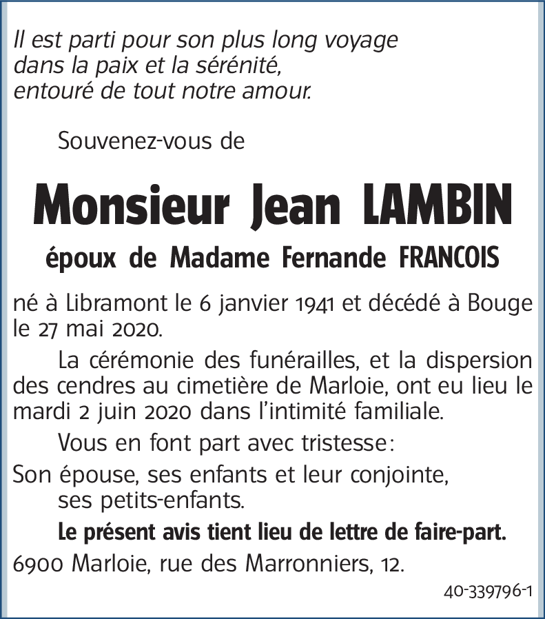 Jean LAMBIN