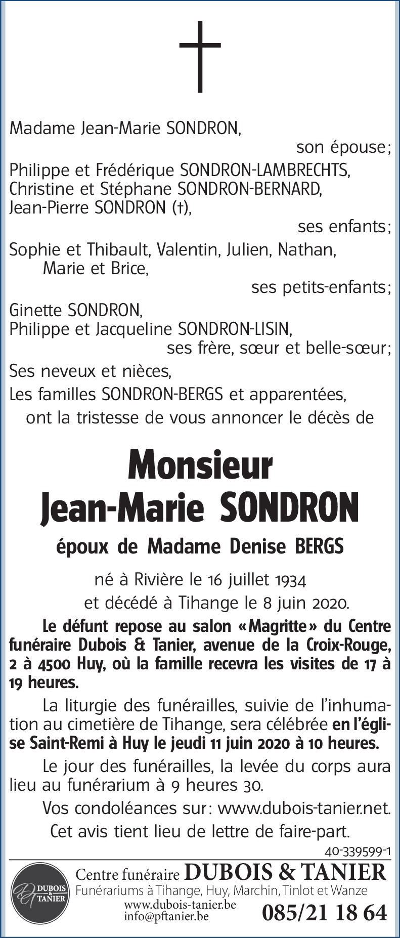 Jean Marie SONDRON