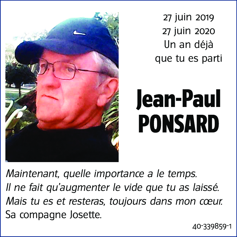 Jean-Paul PONSARD