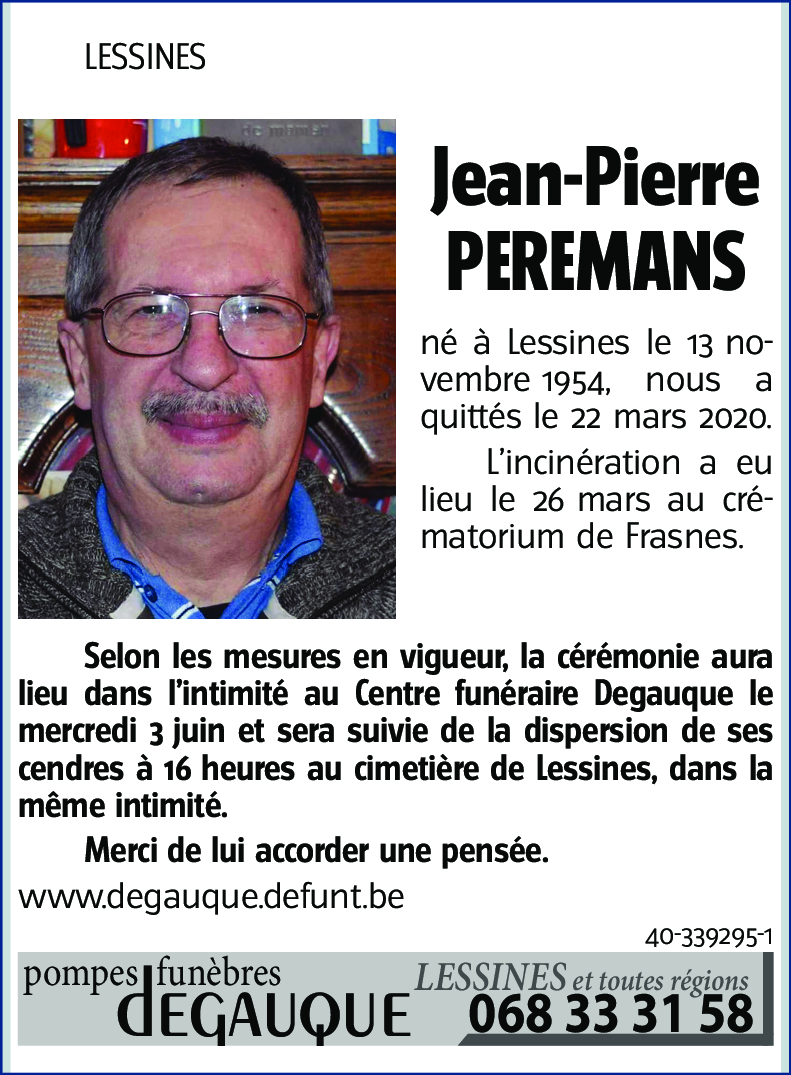 Jean-Pierre PEREMANS