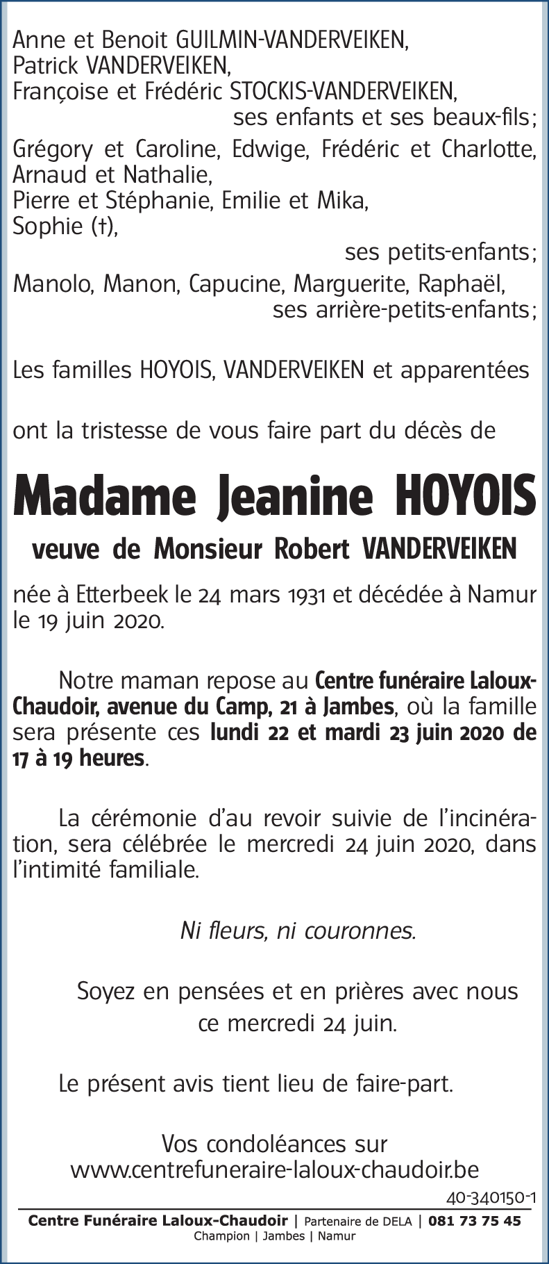 Jeanine HOYOIS