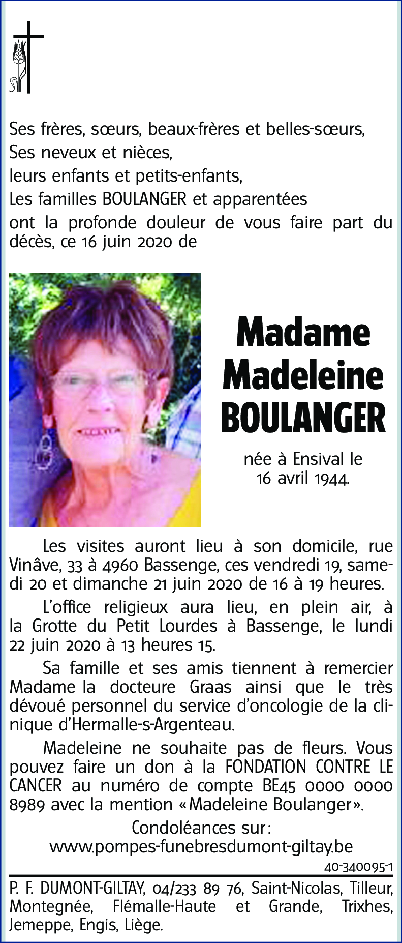 Madeleine BOULANGER