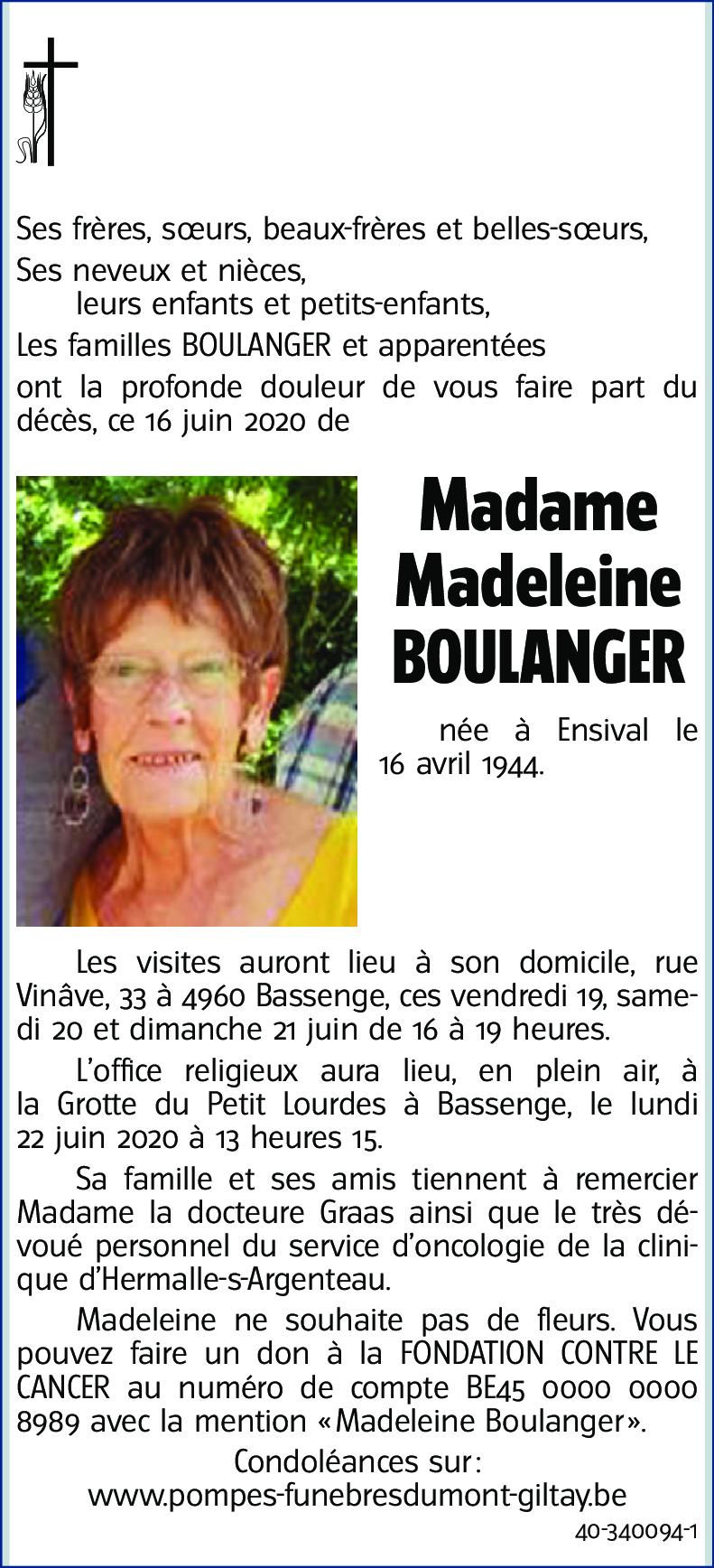 Madeleine BOULANGER