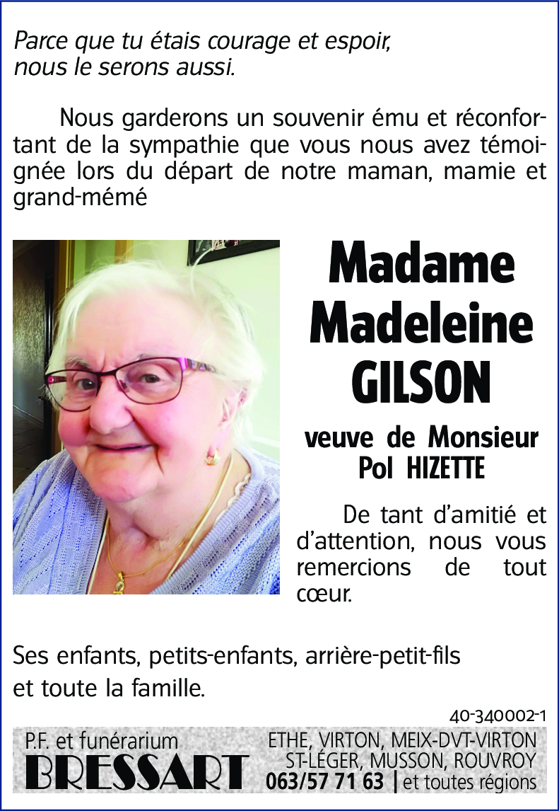 Madeleine GILSON