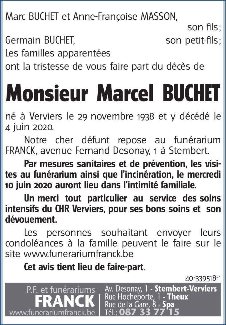 Marcel BUCHET