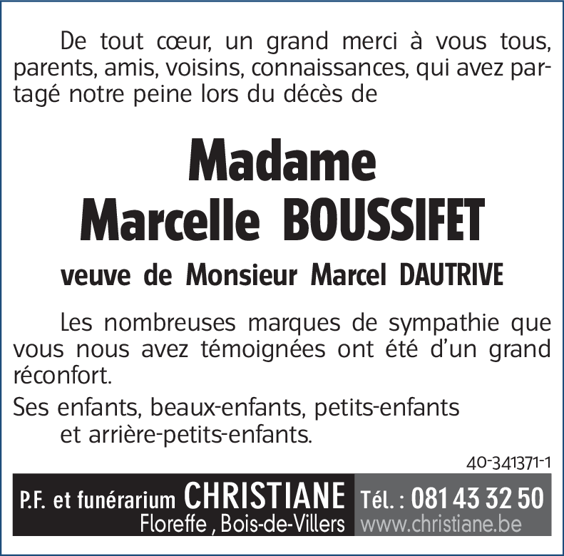 Marcelle BOUSSIFET