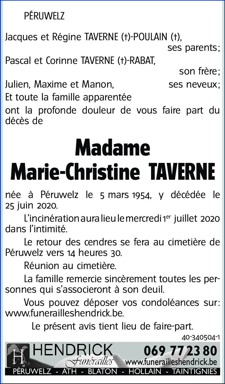 Marie-Christine TAVERNE