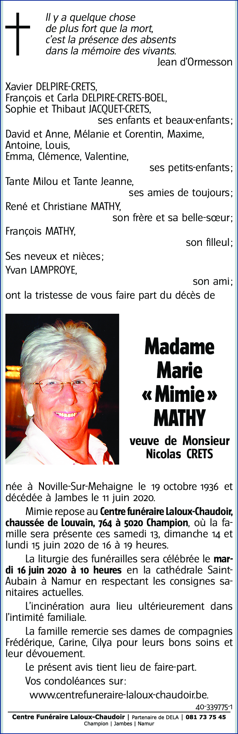 Marie MATHY