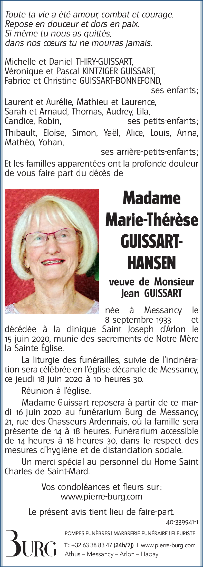 Marie-Thérèse GUISSART-HANSEN