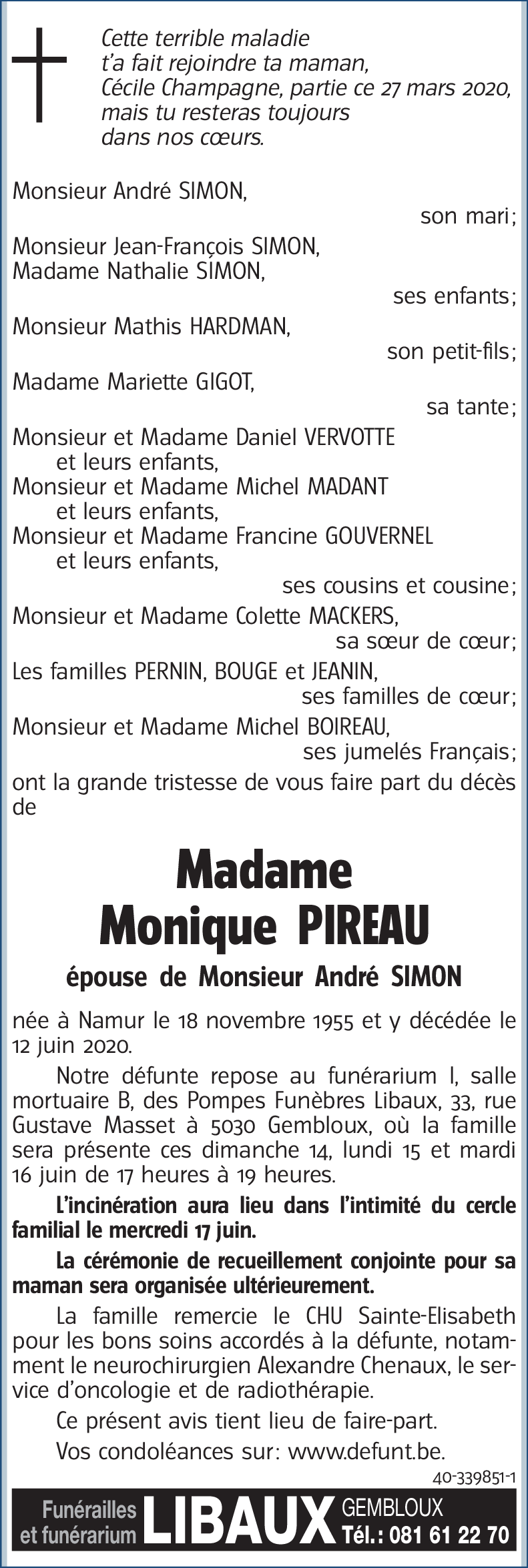 Monique PIREAU