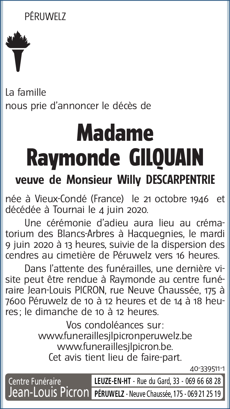 Raymonde GILQUAIN