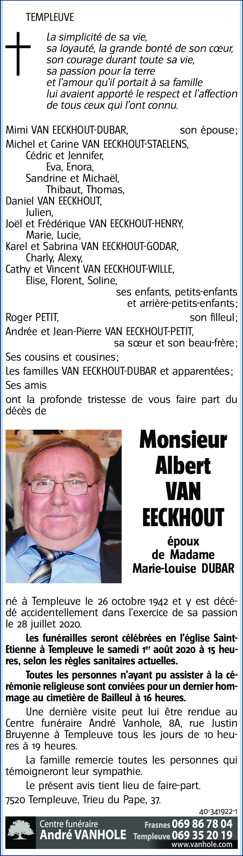 Albert VAN EECKHOUT