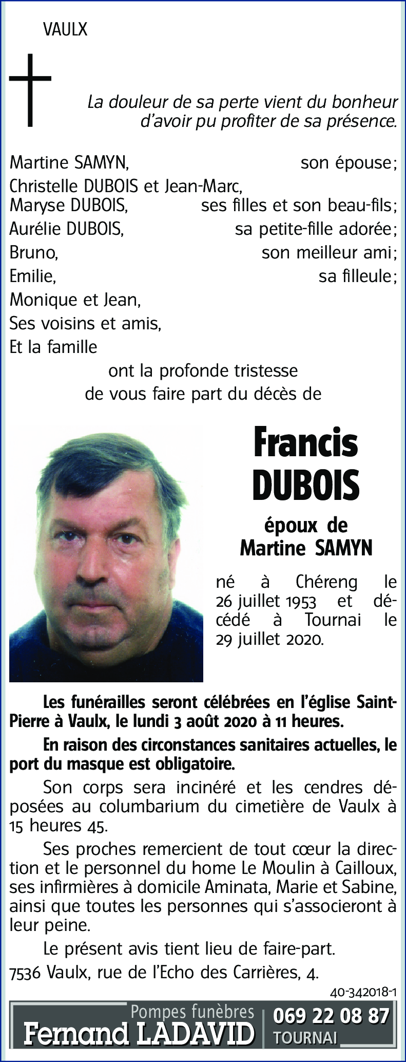 Francis DUBOIS