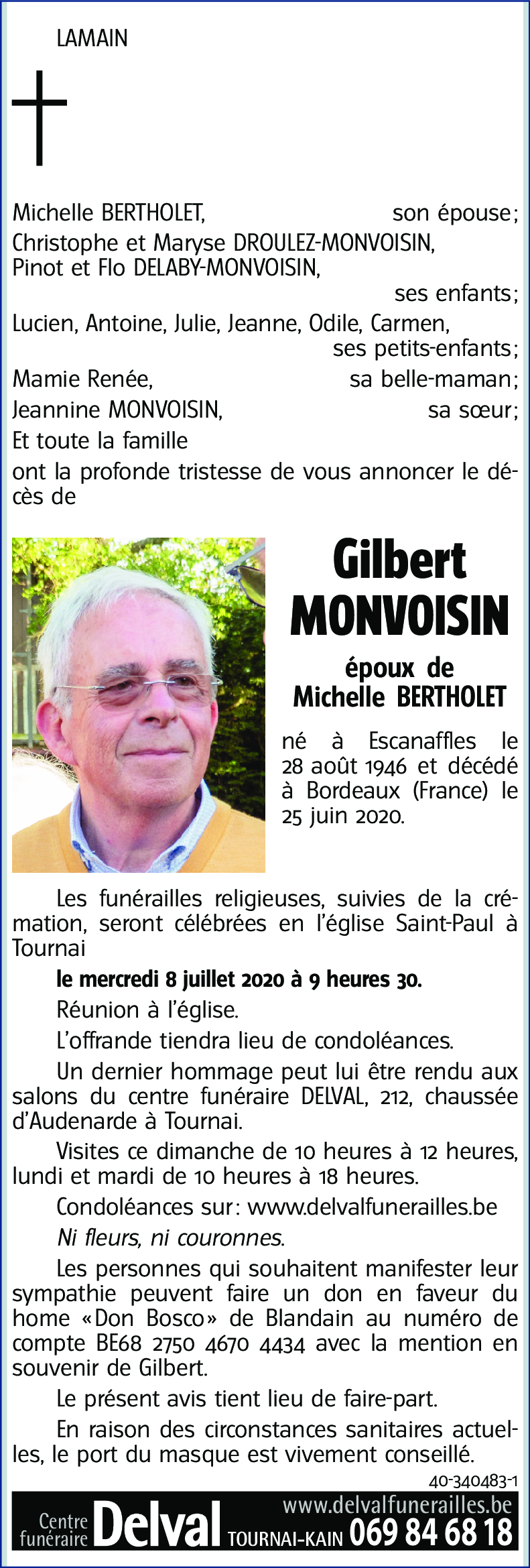 Gilbert MONVOISIN