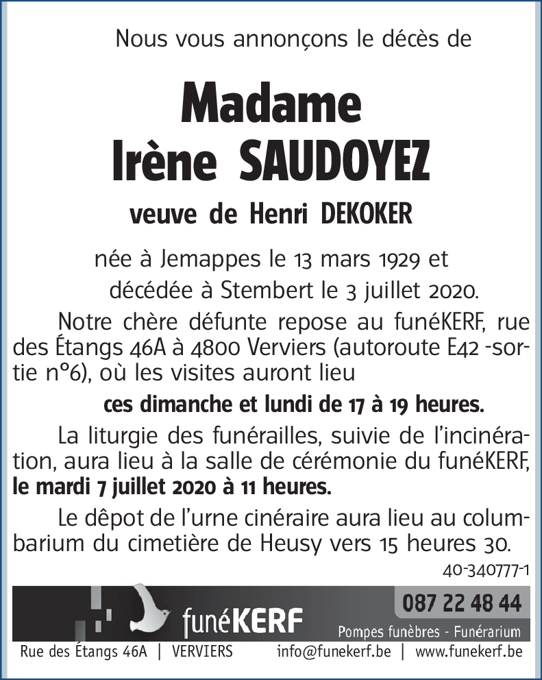 Irène SAUDOYEZ