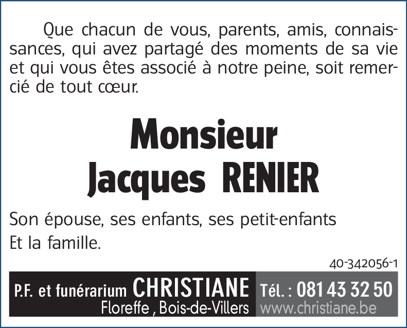 Jacques RENIER