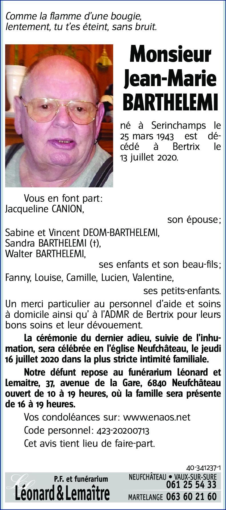 Jean-Marie BARTHELEMI