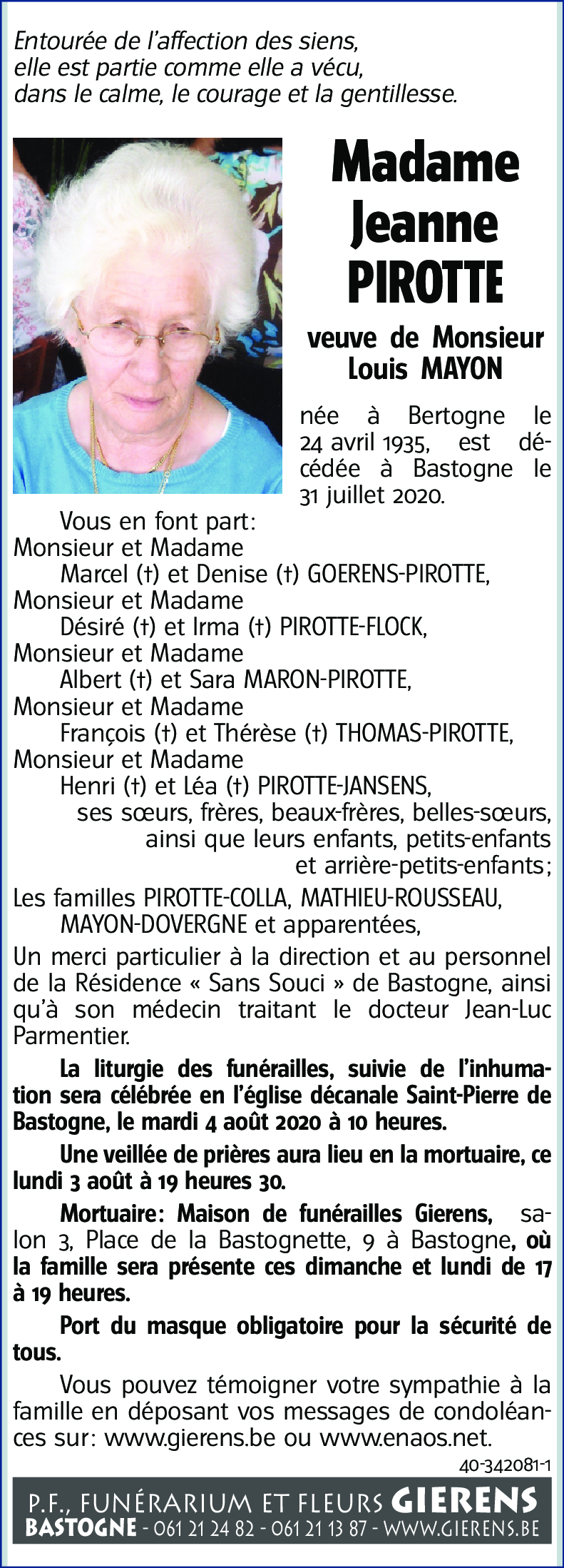 Jeanne PIROTTE