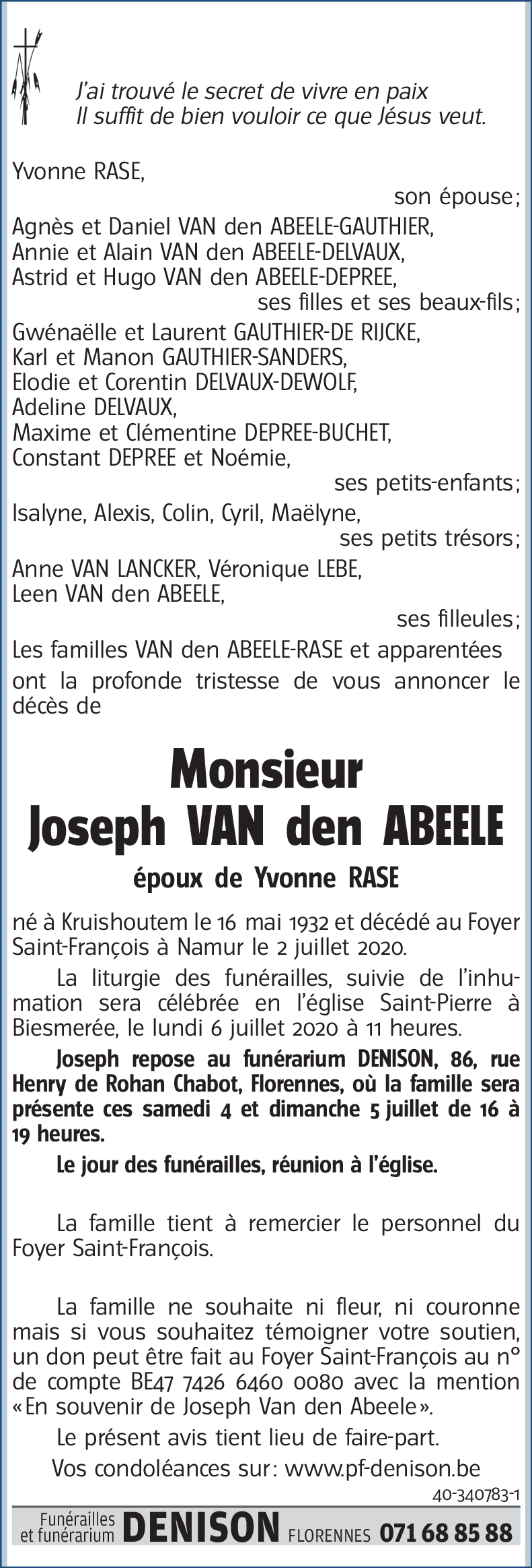 Joseph VAN den ABEELE