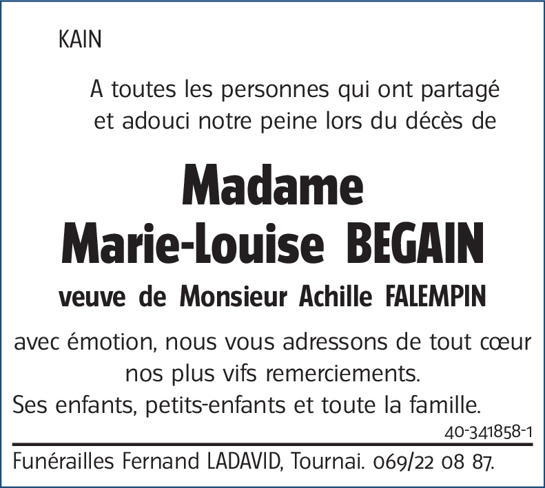 Marie-Louise BEGAIN