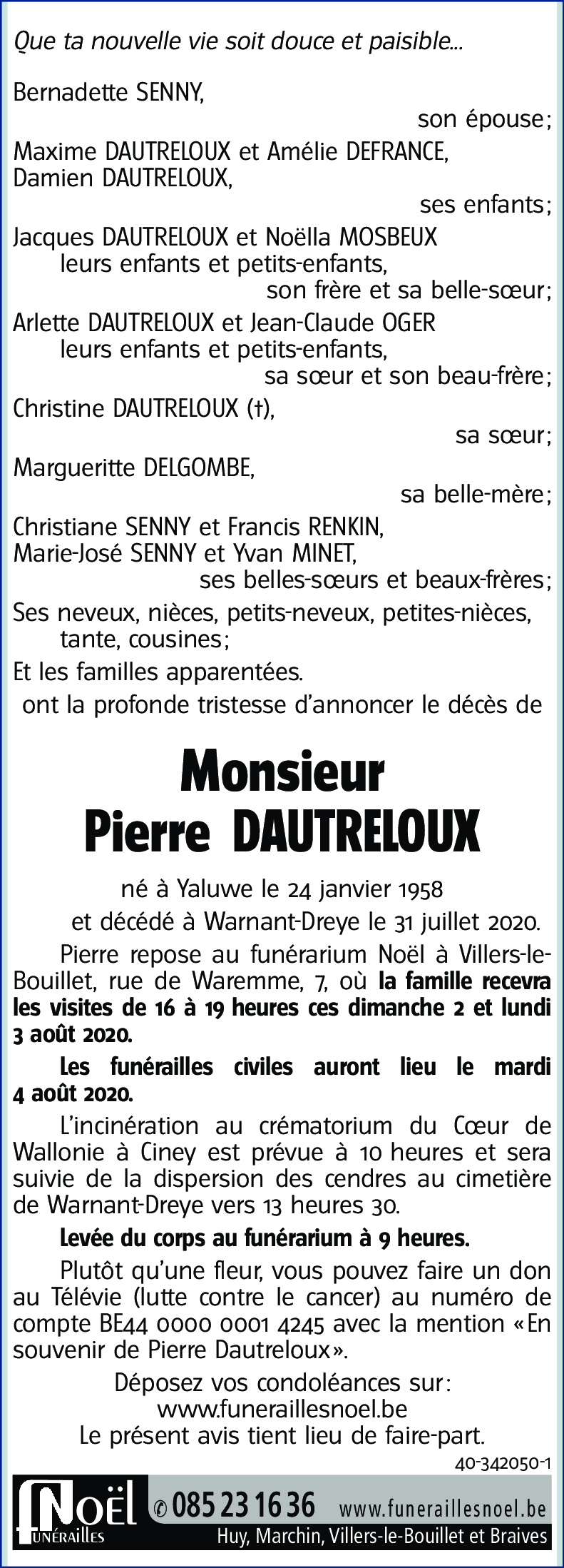 Pierre DAUTRELOUX