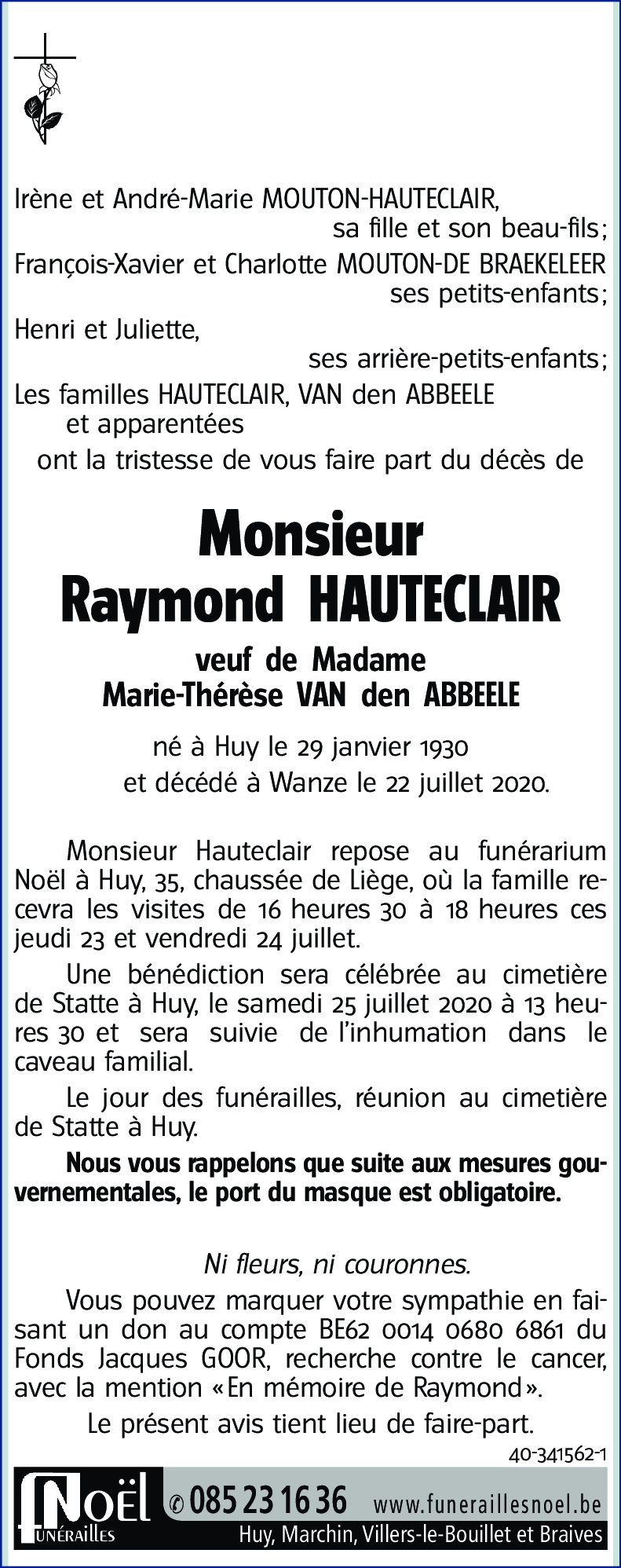 Raymond HAUTECLAIR