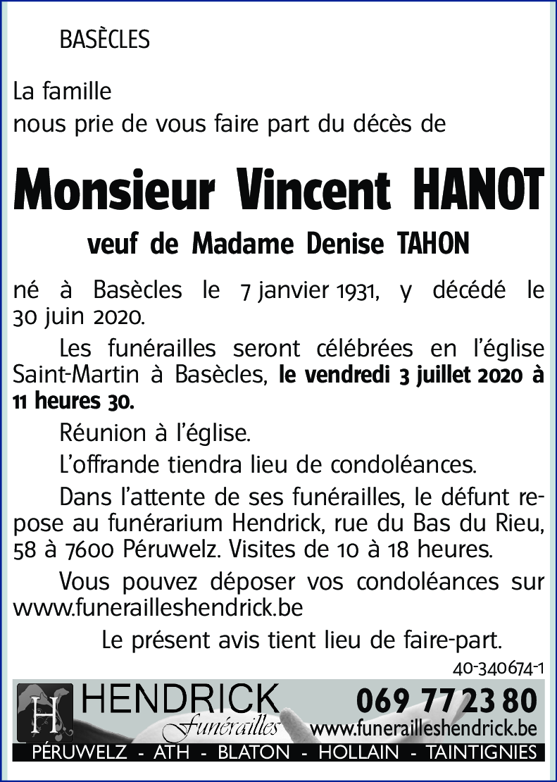 Vincent HANOT