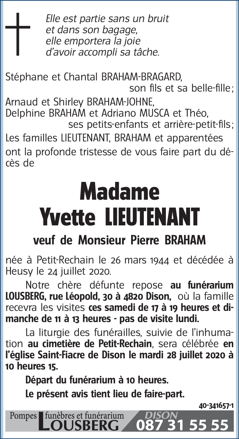 Yvette LIEUTENANT