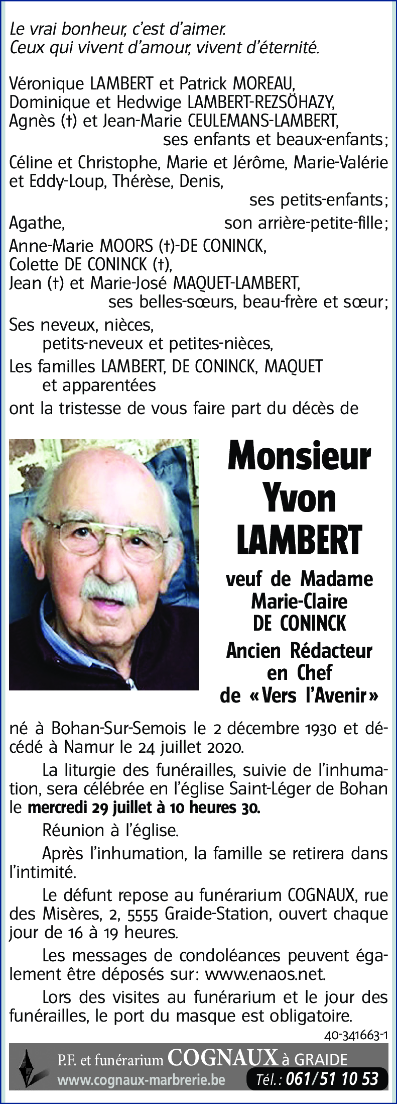 Yvon LAMBERT