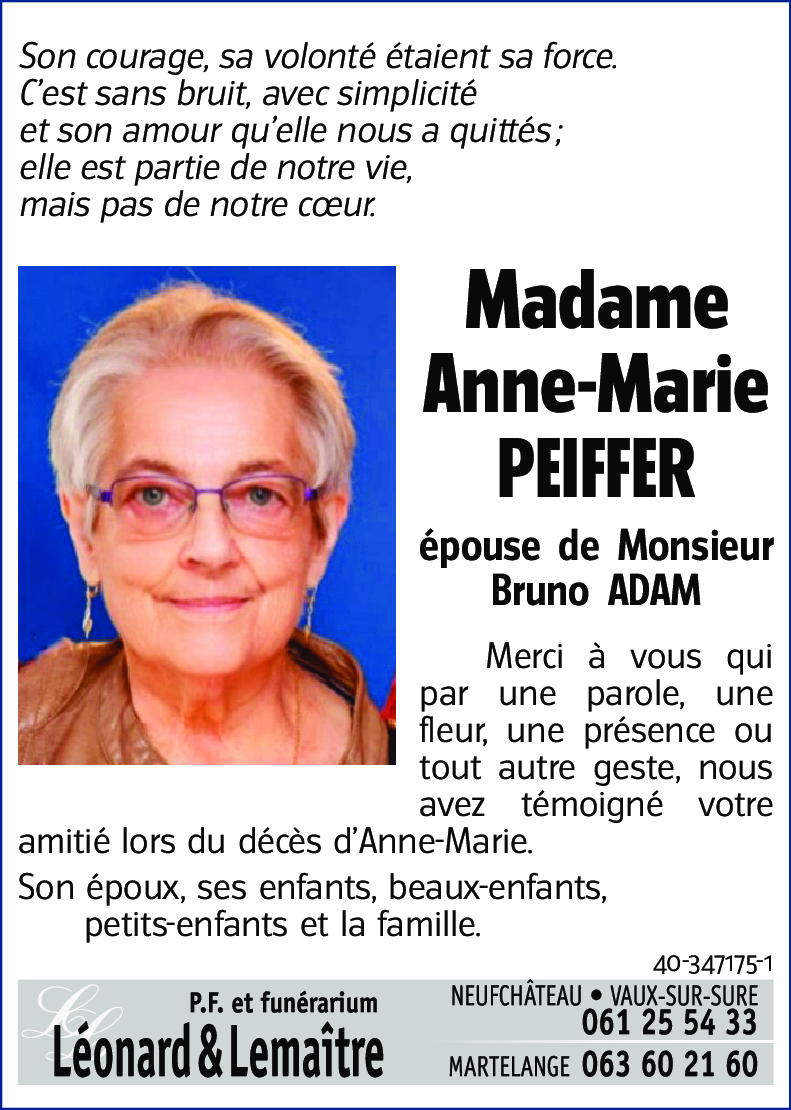 Anne-Marie PEIFFER