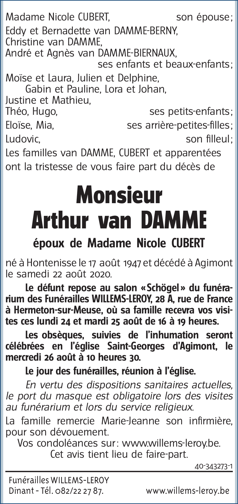 Arthur van DAMME