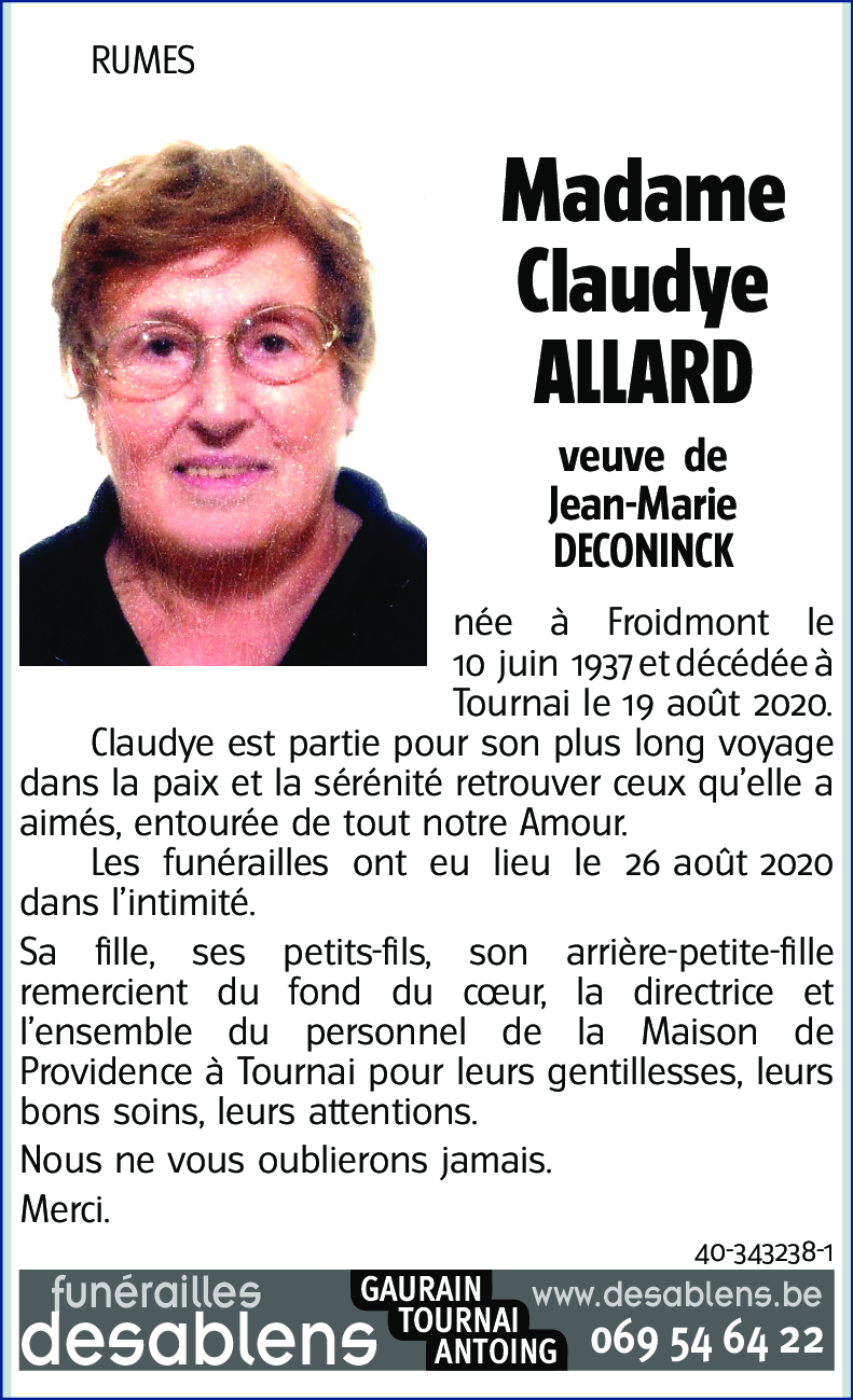 Claudye ALLARD