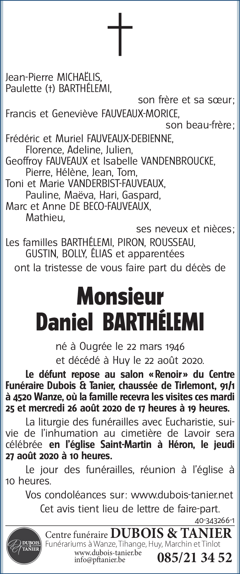 Daniel BARTHÉLEMI