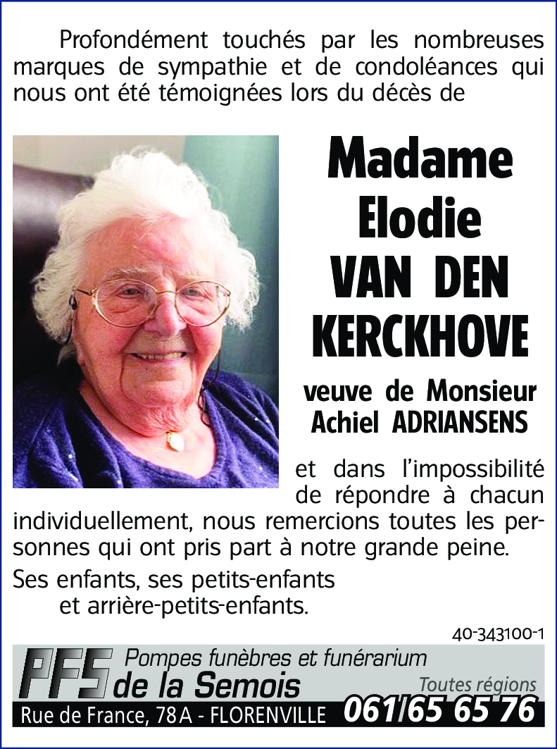 Elodie VAN DEN KERCKOVE