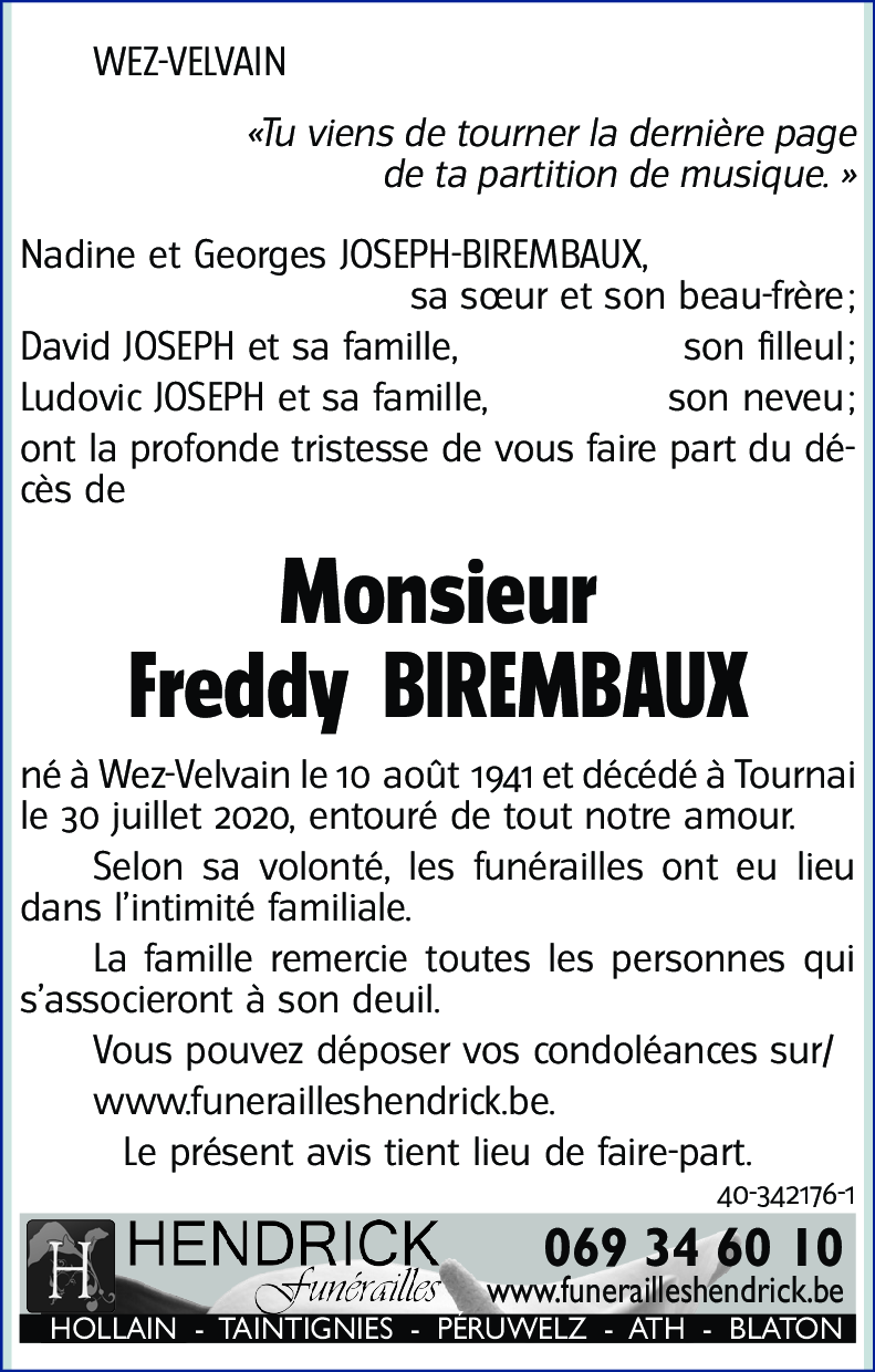 Freddy BIREMBAUX