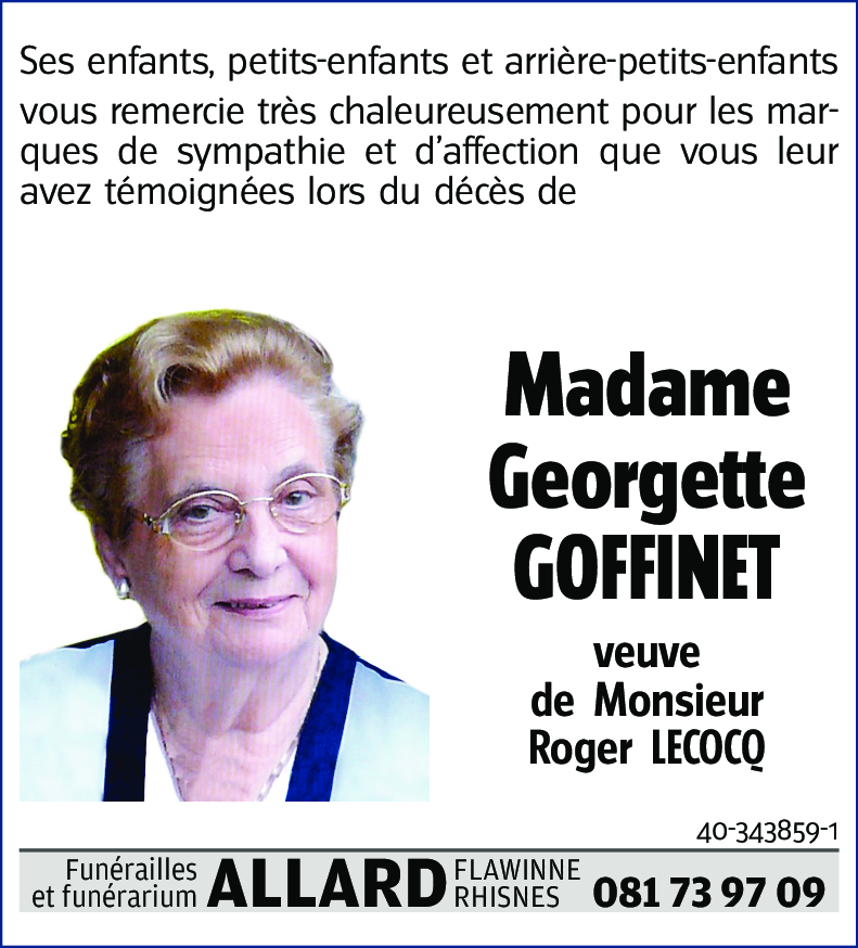 Georgette GOFFINET