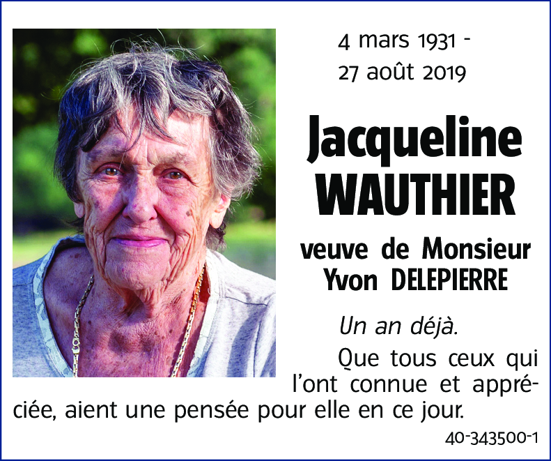 Jacqueline WAUTHIER