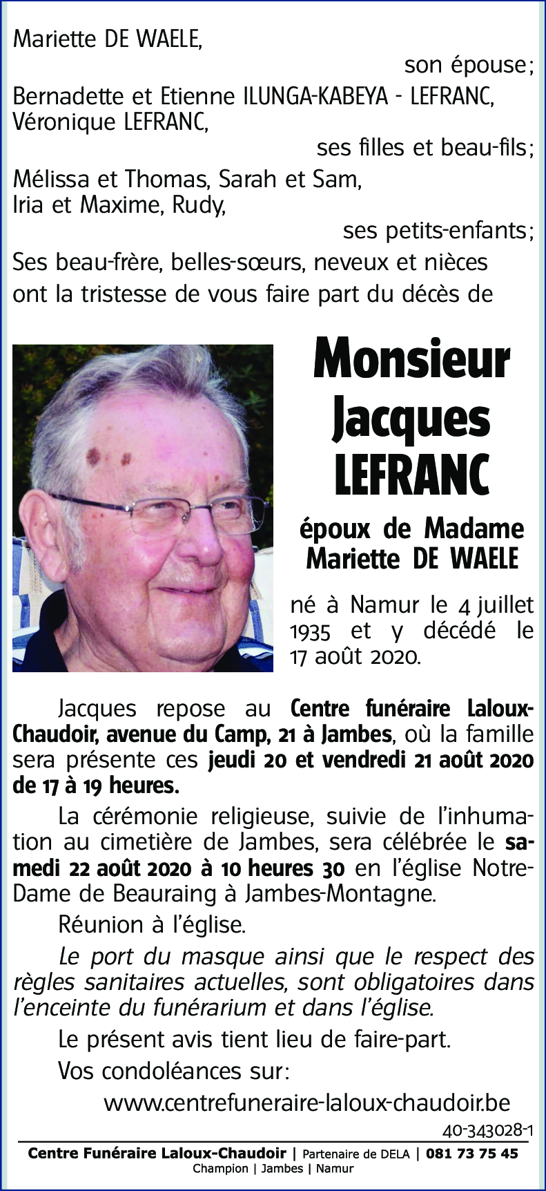 Jacques LEFRANC