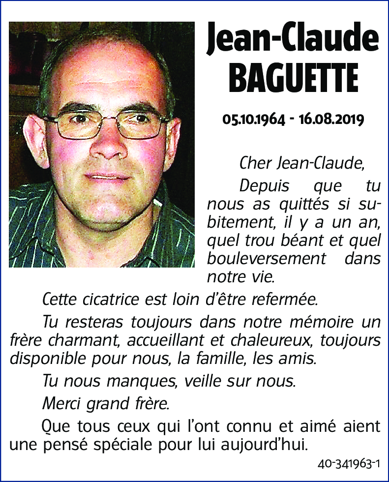 Jean-Claude BAGUETTE