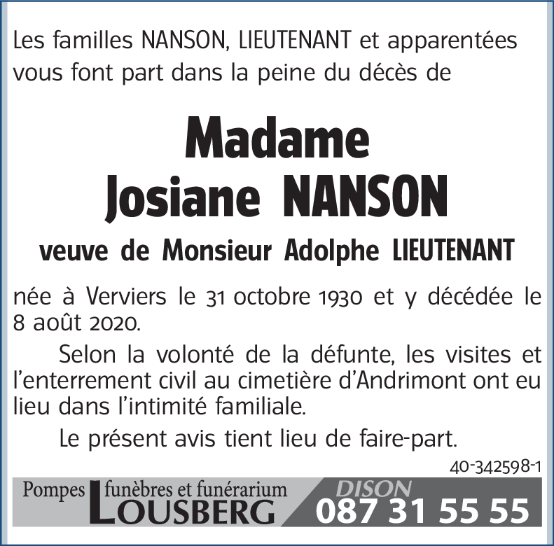 Josiane NANSON