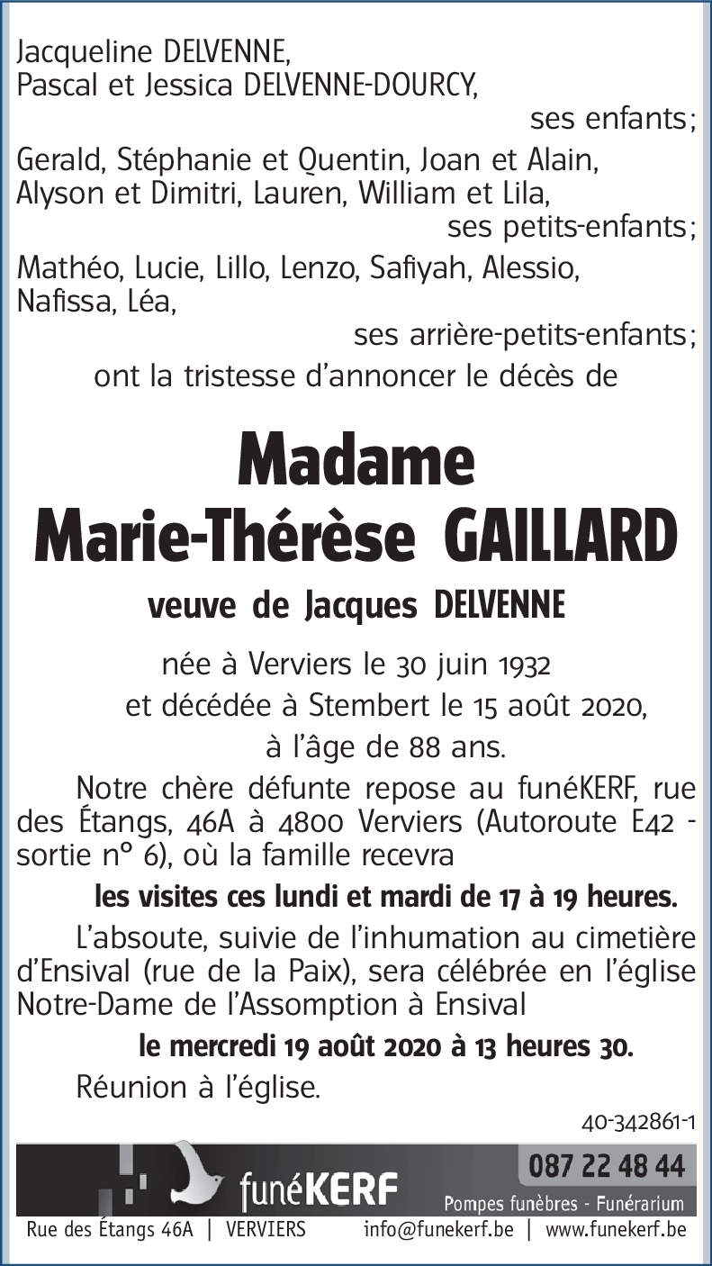 Marie-Thérèse GAILLARD