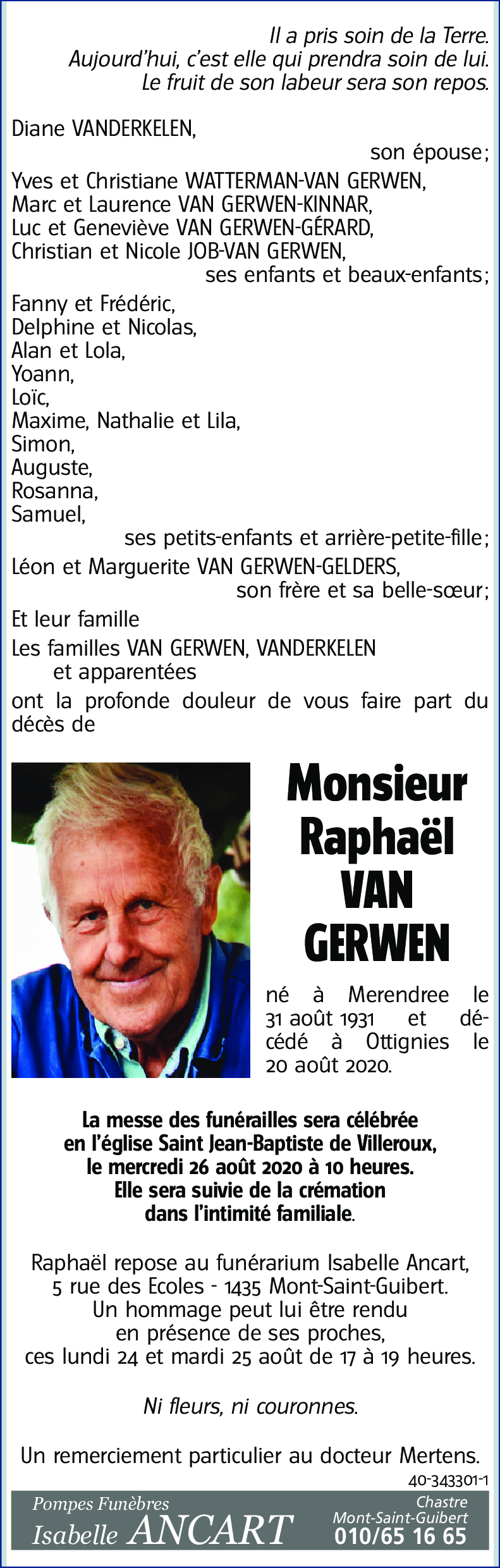 Raphaël VAN GERWEN
